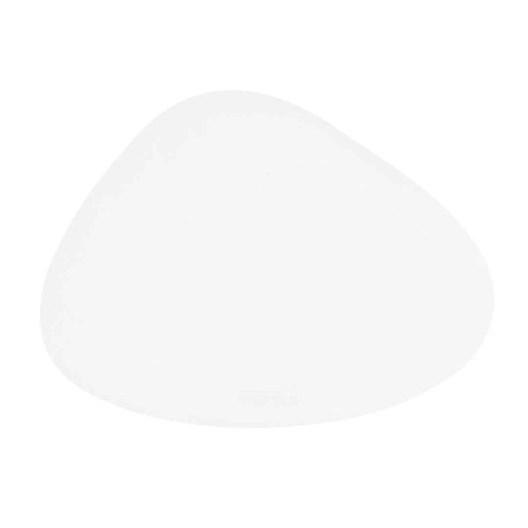Placemats, 16 x 12 Inch, White, Vinyl, Egg-Shaped, Embossed,1 - 6 COUNT