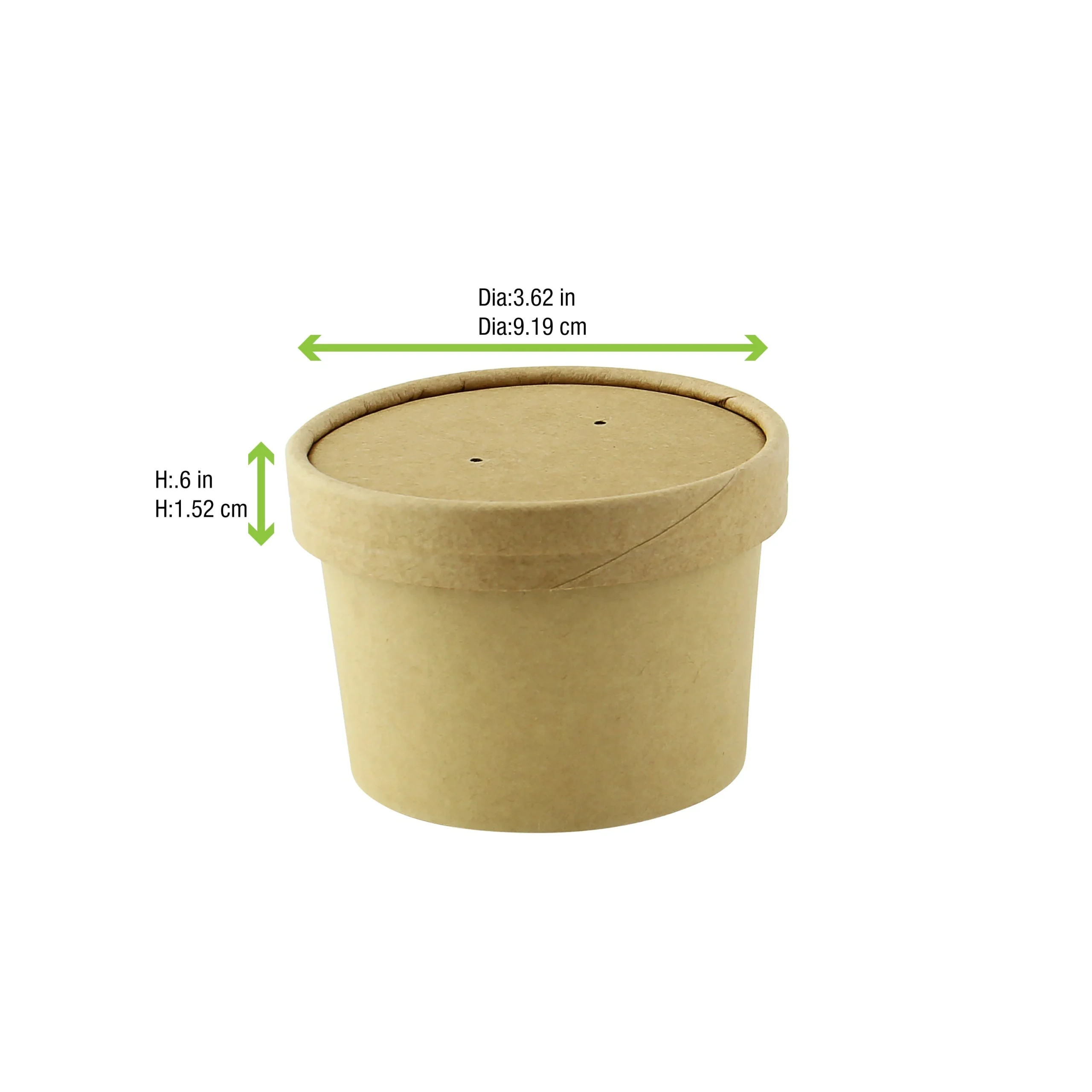 Lids, Vented, Paper, 3.82 Inch,1 - 500 COUNT