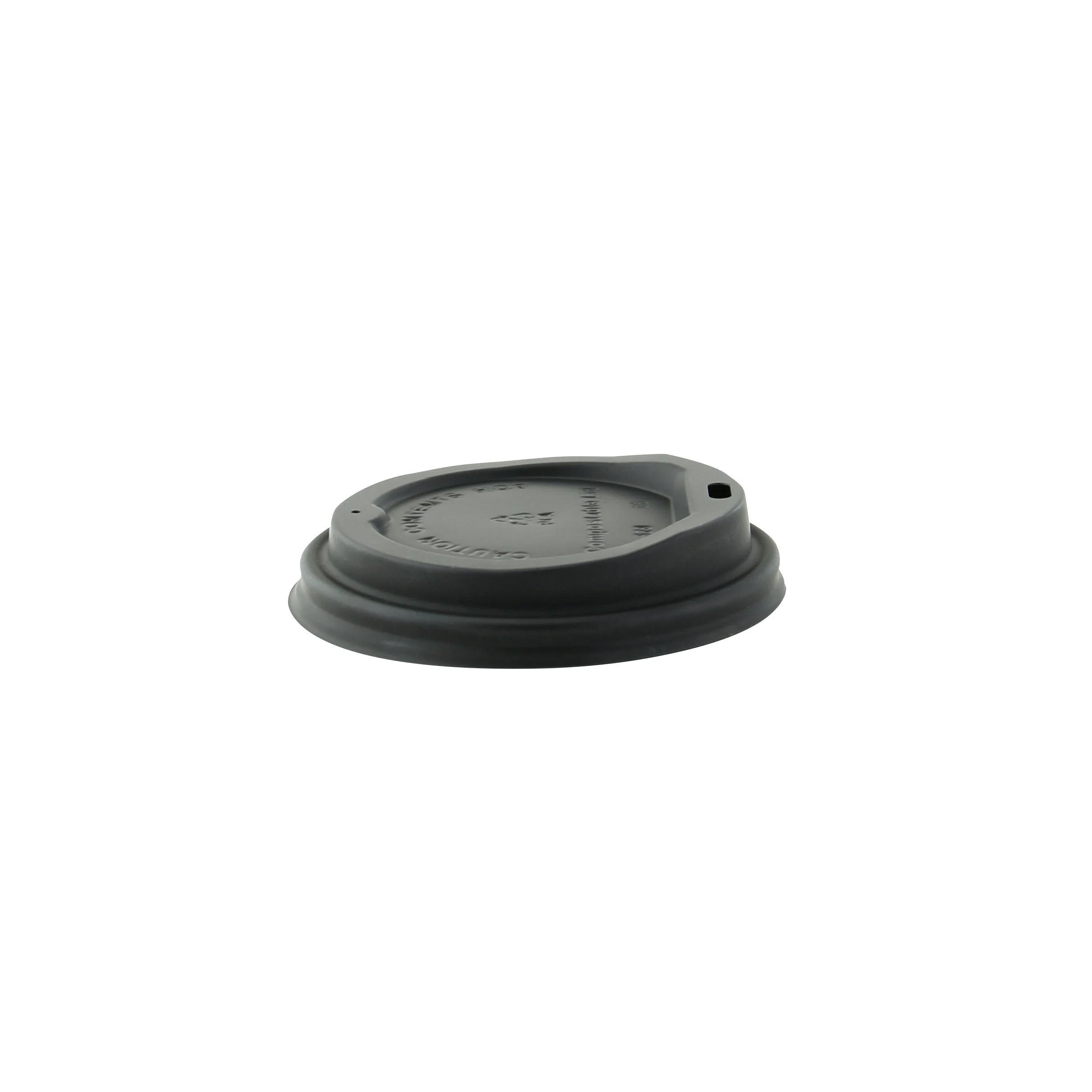 Lids, Coffee, Black, 3.54 Inch, for 10/12/16/20 Ounce Cups, Compostable,1 - 1000 COUNT