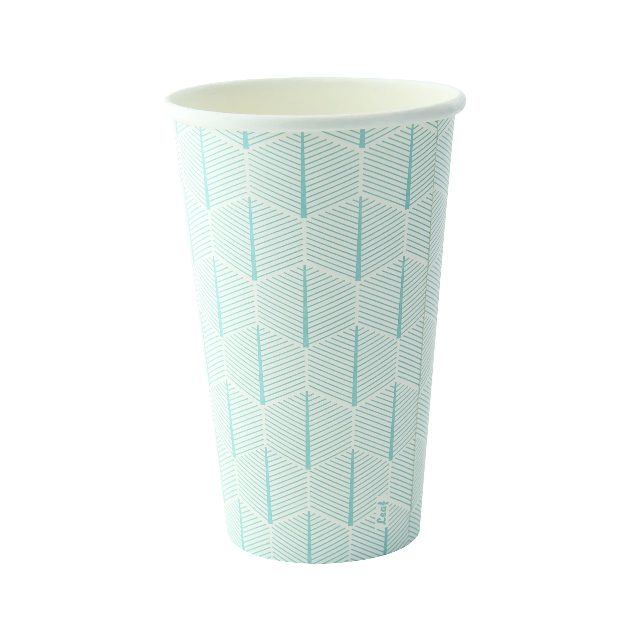 Cups, 16 Ounce, Paper, Leaf Design, 5.4 x 2.4 x 3.5 Inch,1 - 1000 COUNT