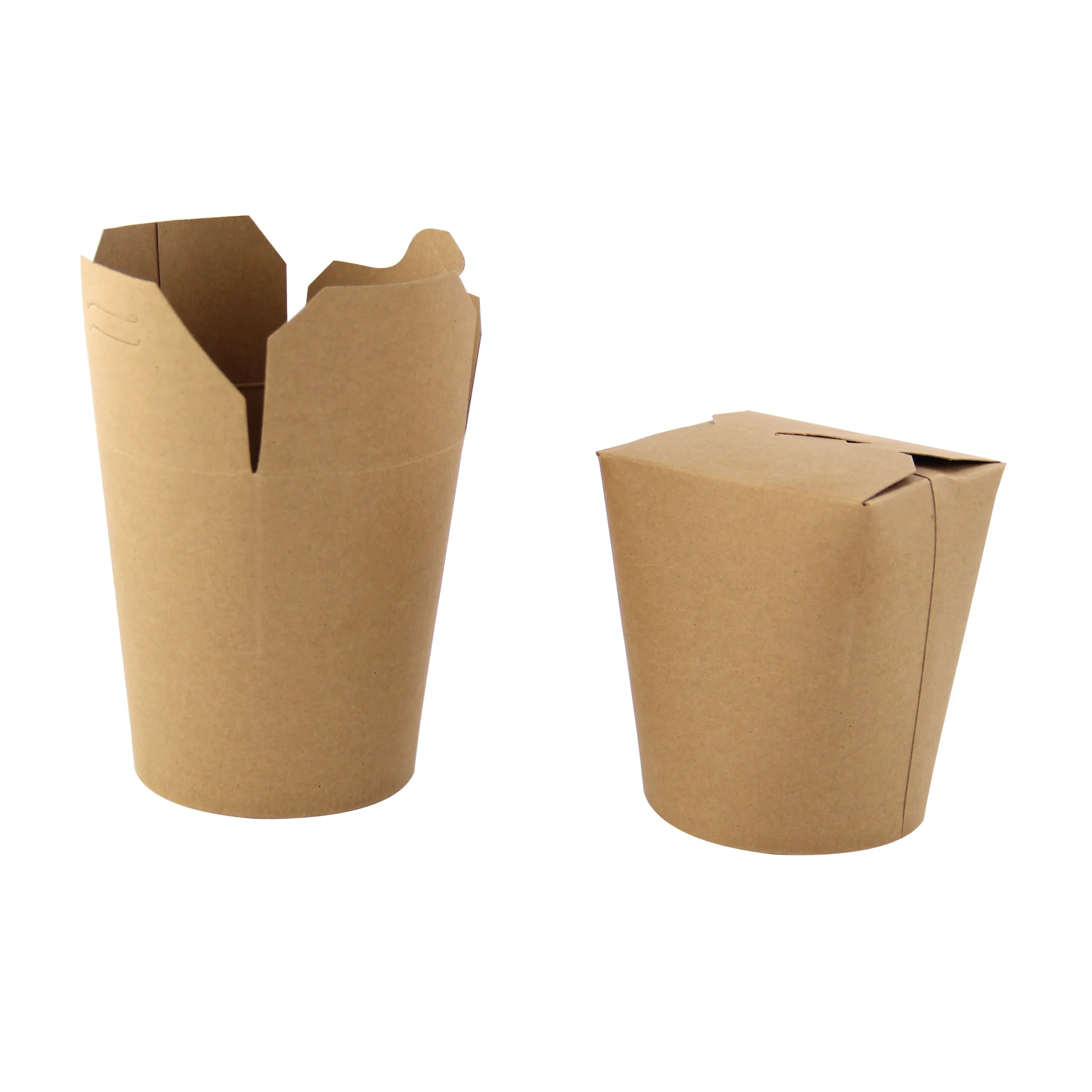 Containers, Take-Out, 16 Ounce, Kraft, Round, 3.25 x 3.75 Inch,10 - 50 COUNT