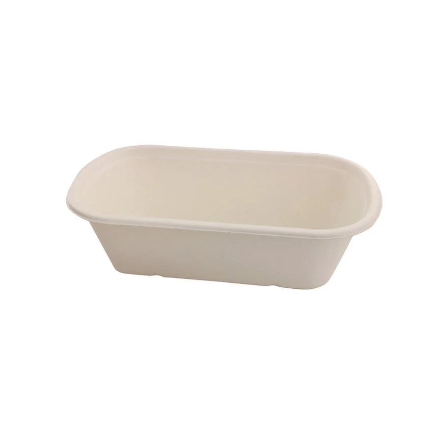 Containers, 34 Ounce, Pulp, Brown, Rectangular, 9 x 5.3 x 2.6 Inch,2 - 125 COUNT