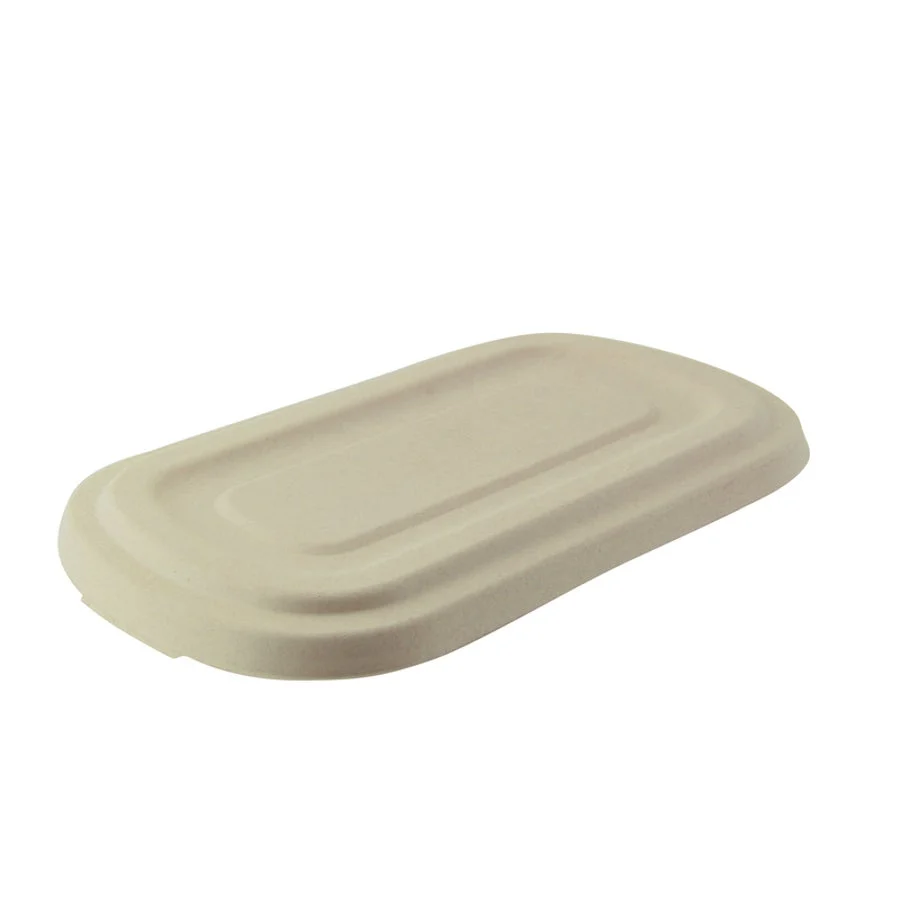 Lids, 10.6 x 5.5 x 0.6 Inch, Pulp, Brown, Rectangular,2 - 125 COUNT