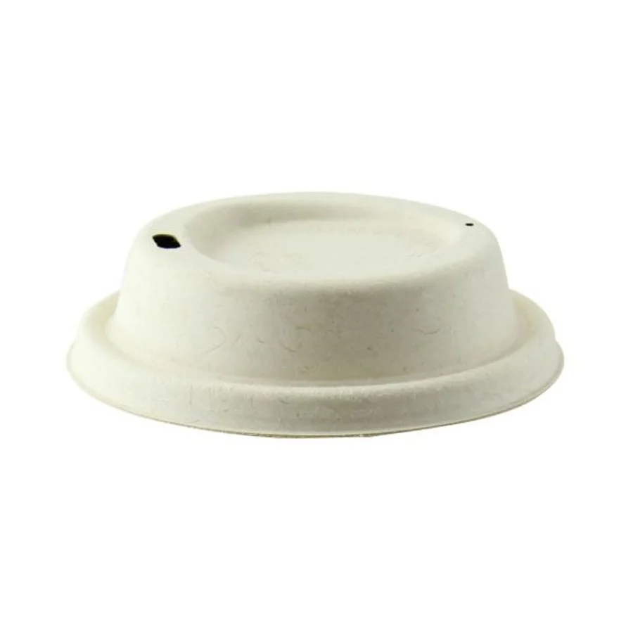 Lids, Sugarcane, Brown, 3.54 Inch,10 - 100 COUNT