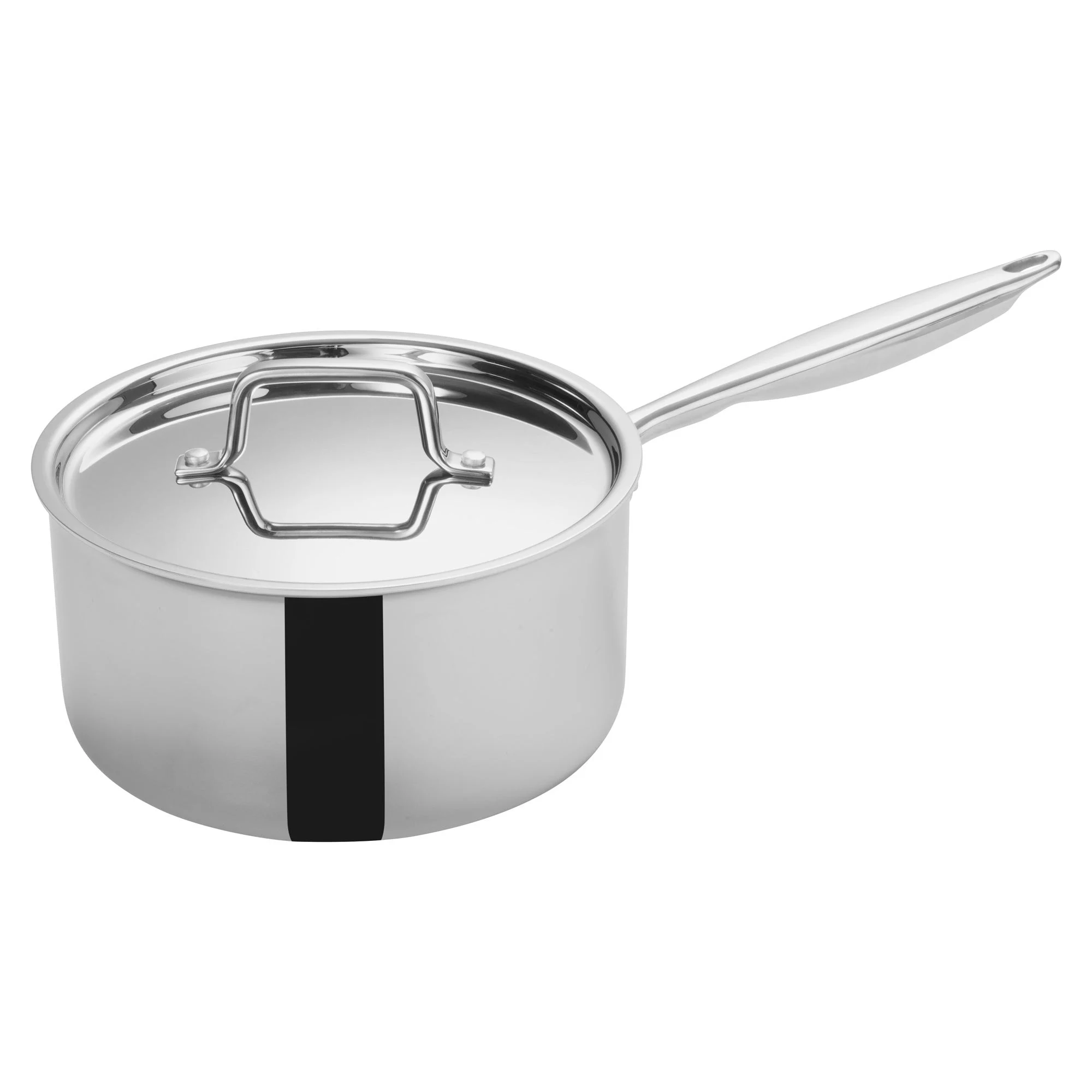 Pan, Sauce, 4.5 Quart, Tri-Ply Stainless Steel, with Lid, 4.5 Quart,1 - 1 EACH