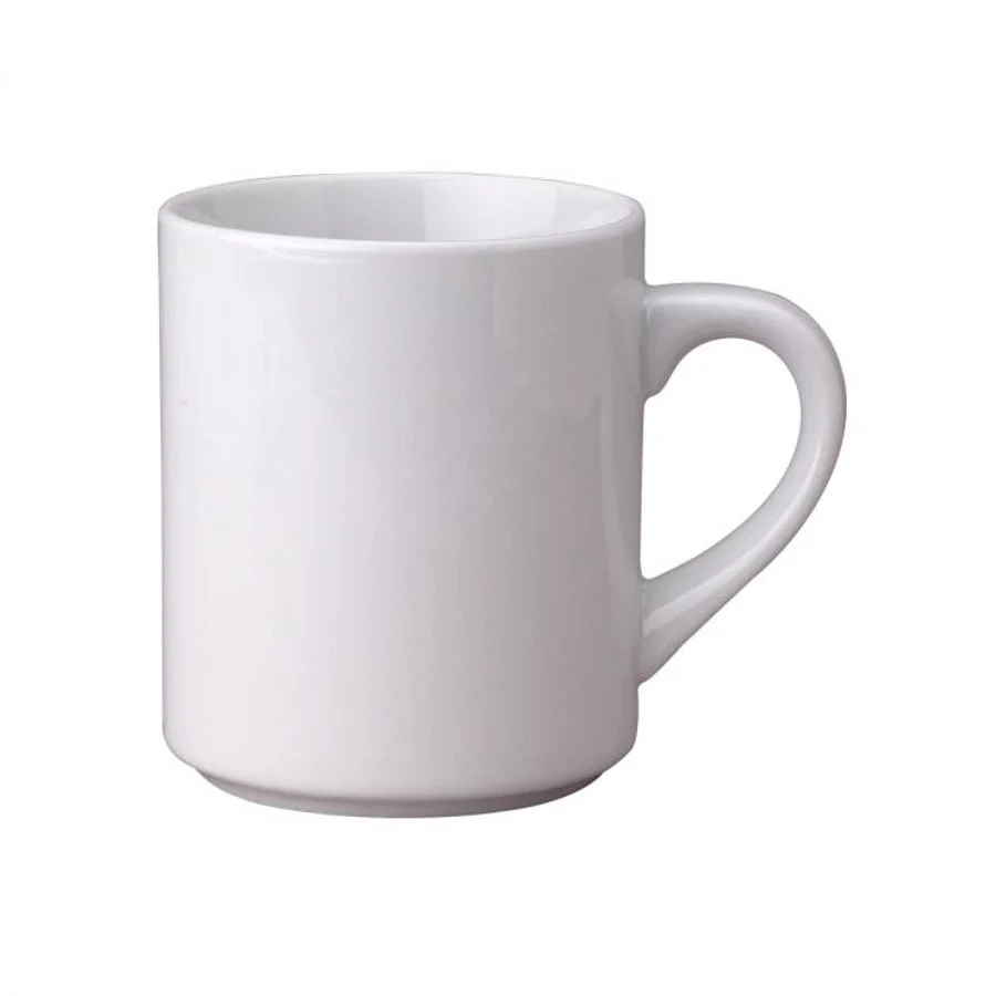 Mugs, Coffee, Porcelain, 10 Ounce, White, 10 Ounce,6 - 1 EACH
