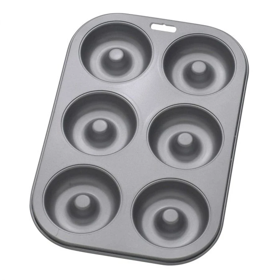Pan, Donut, 6-Compartment, Non-Stick, Carbon Steel,1 - 1 EACH