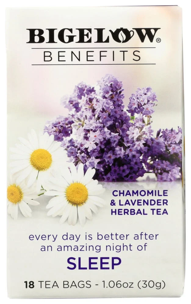 Tea, Herbal, Sleep, Chamomile & Lavender, Individually Wrapped with String,6 - 18 COUNT