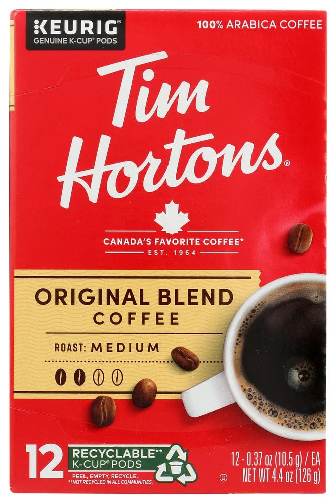 Coffee, Single-Serve, Medium Roast, Original Blend, Cups, 0.37 Ounce,6 - 12 COUNT
