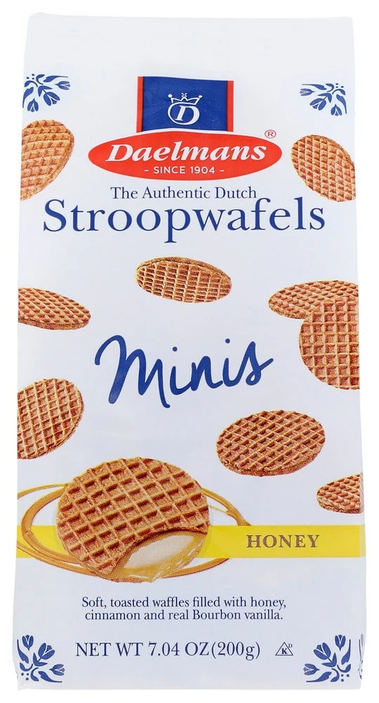 Cookies, Stroopwafel, Mini, Honey, Shelf-Stable,12 - 7.04 OUNCE