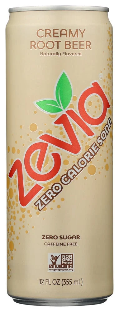 Soft Drink, Creamy Root Beer, Zero Calorie, Single-Serve, Can,12 - 12 FLUID