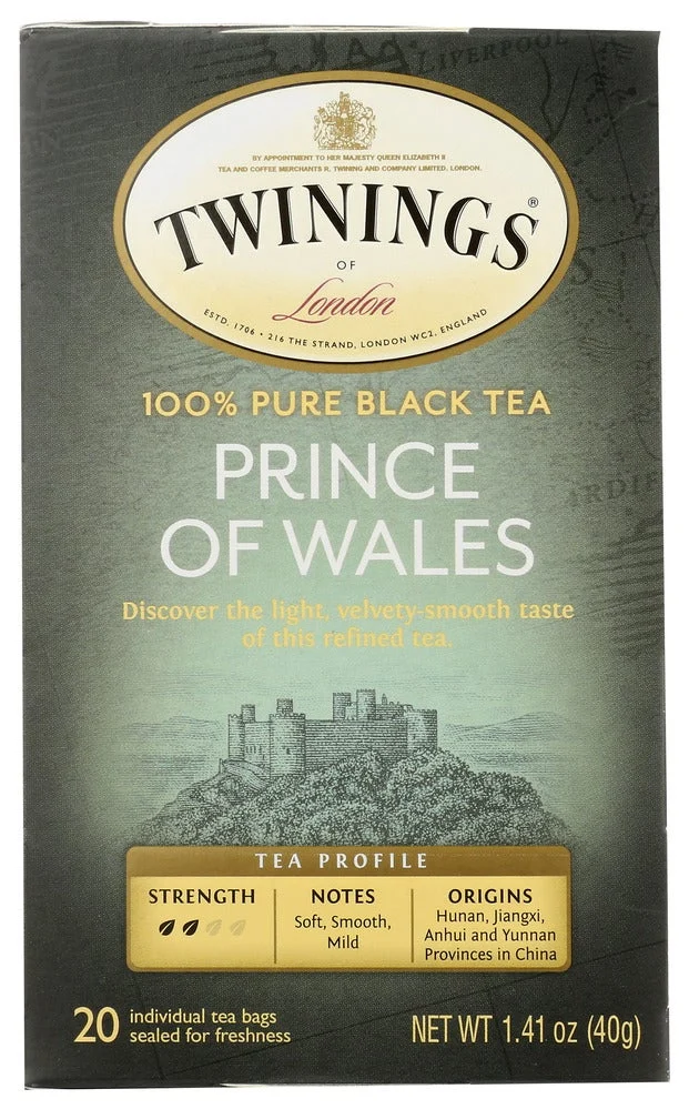 Tea, Black, Prince of Wales, Individually Wrapped with String,6 - 20 COUNT