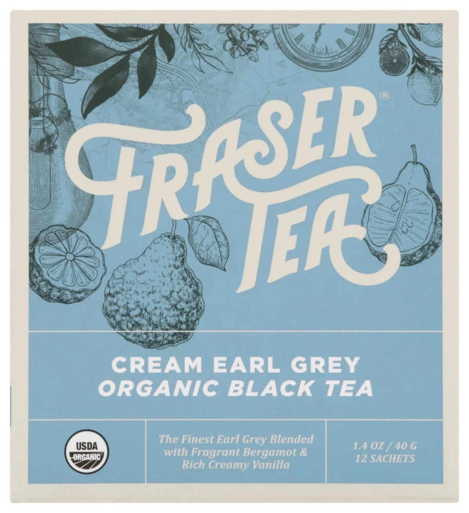 Tea, Black, Cream Earl Grey, Individually Wrapped with String,6 - 12 COUNT