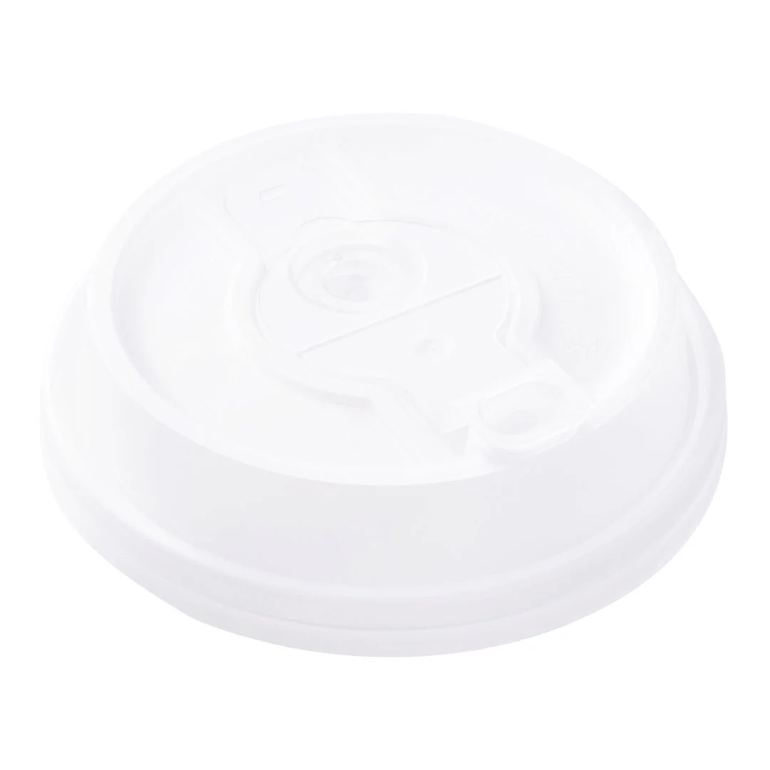 Lids, Straw Hole & Sip-Thru, Plastic, Clear, with Detachable Double Plug, for 8/12/16/20 Ounce Hot Cups,1 - 500 COUNT