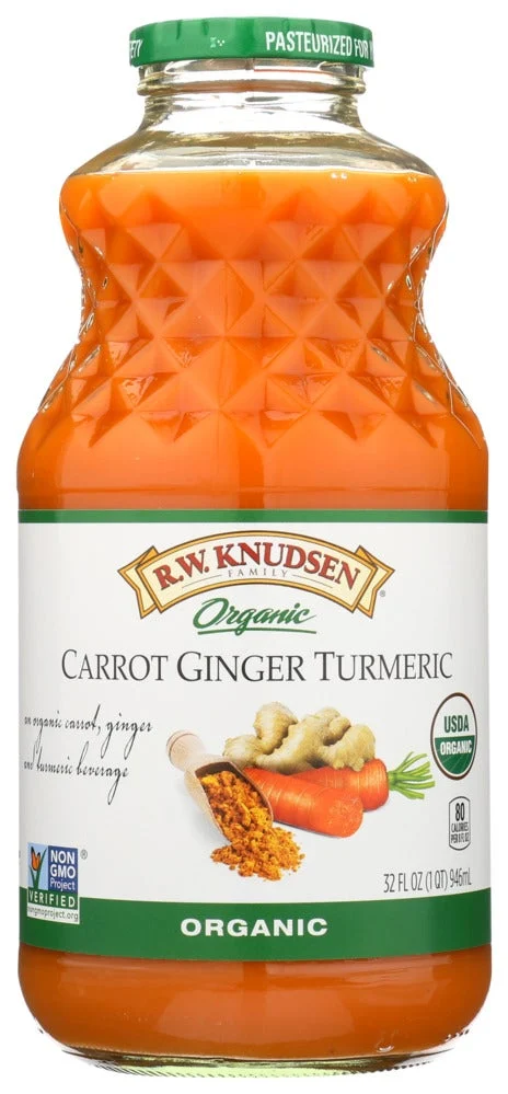 Juice, Carrot/Ginger/Turmeric, Shelf-Stable, Glass,6 - 32 FLUID