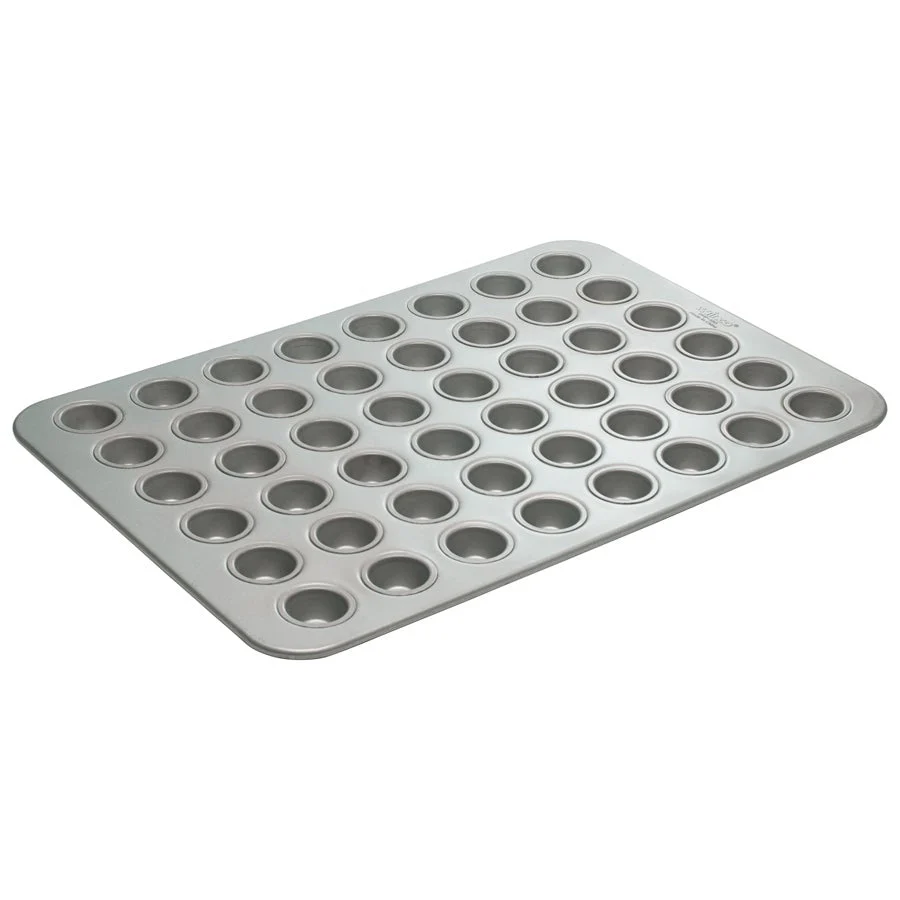 Pan, Muffin, 48-Cup, Silicone-Glazed, Aluminum Steel, 17.88 x 25.88 Inch,1 - 1 EACH