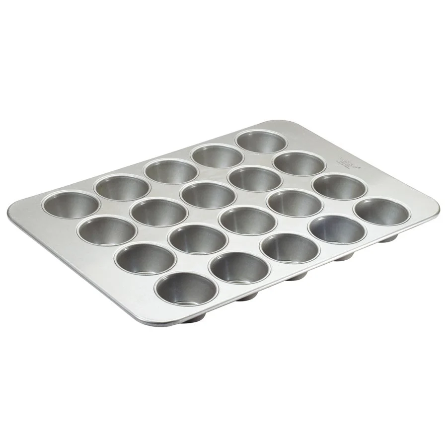 Pan, Muffin, 20-Cup, Silicone-Glazed, Aluminum Steel, 17.88 x 25.88 Inch,1 - 1 EACH