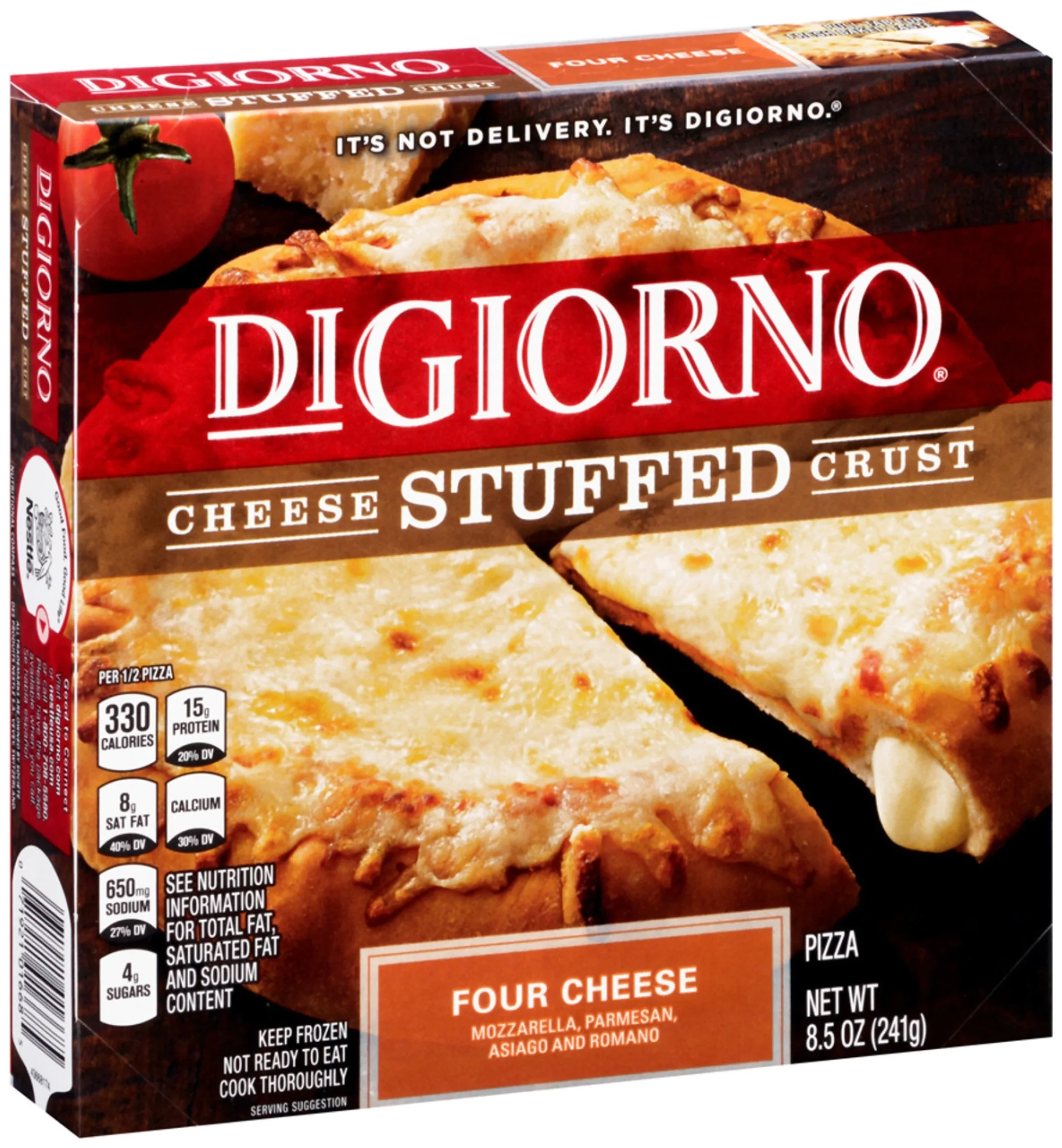 Pizza, Cheese Stuffed Crust, Four Cheese,10 - 8.5 OUNCE