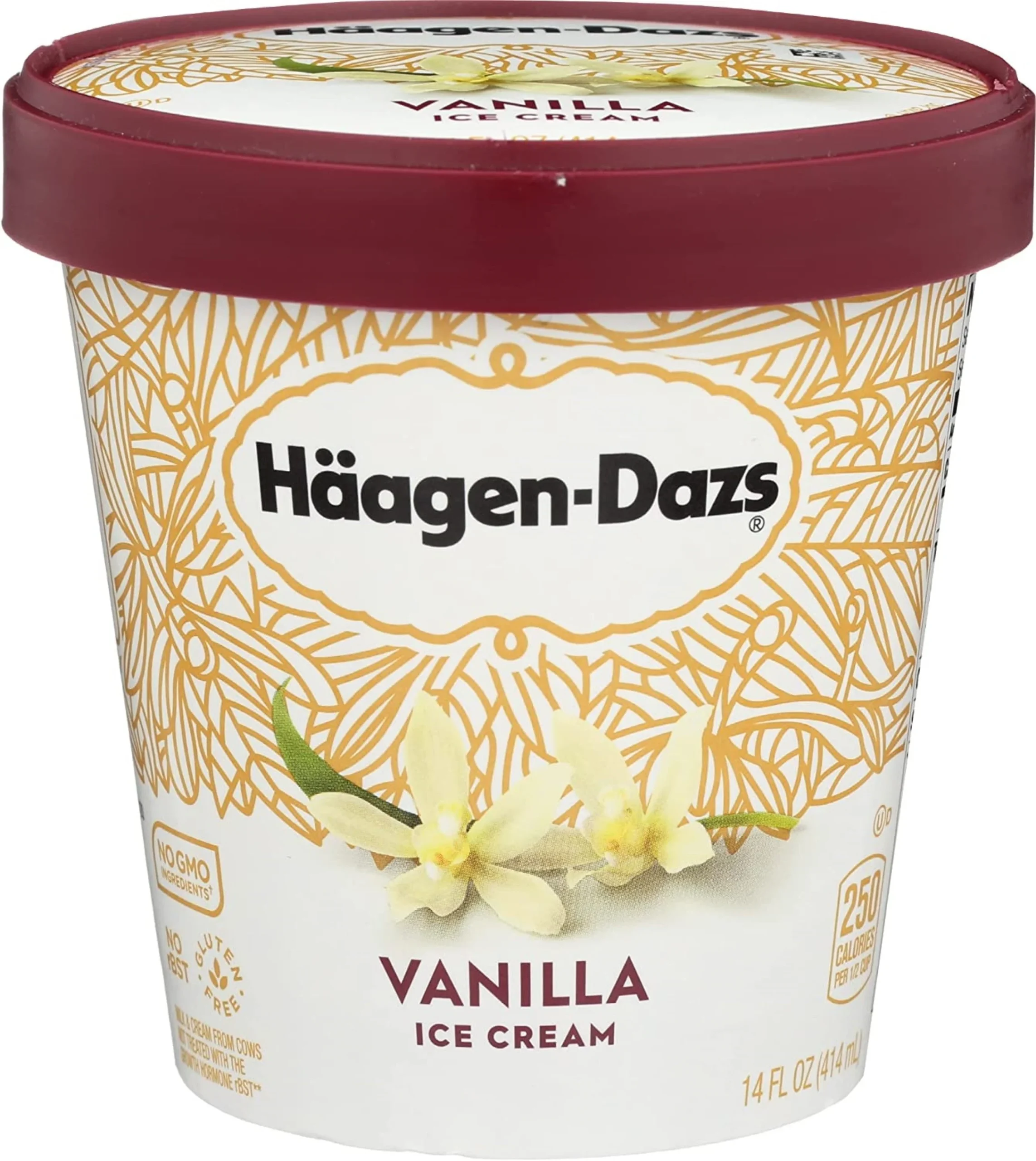 Ice Cream, Hard Serve, Vanilla, Frozen,8 - 14 FLUID