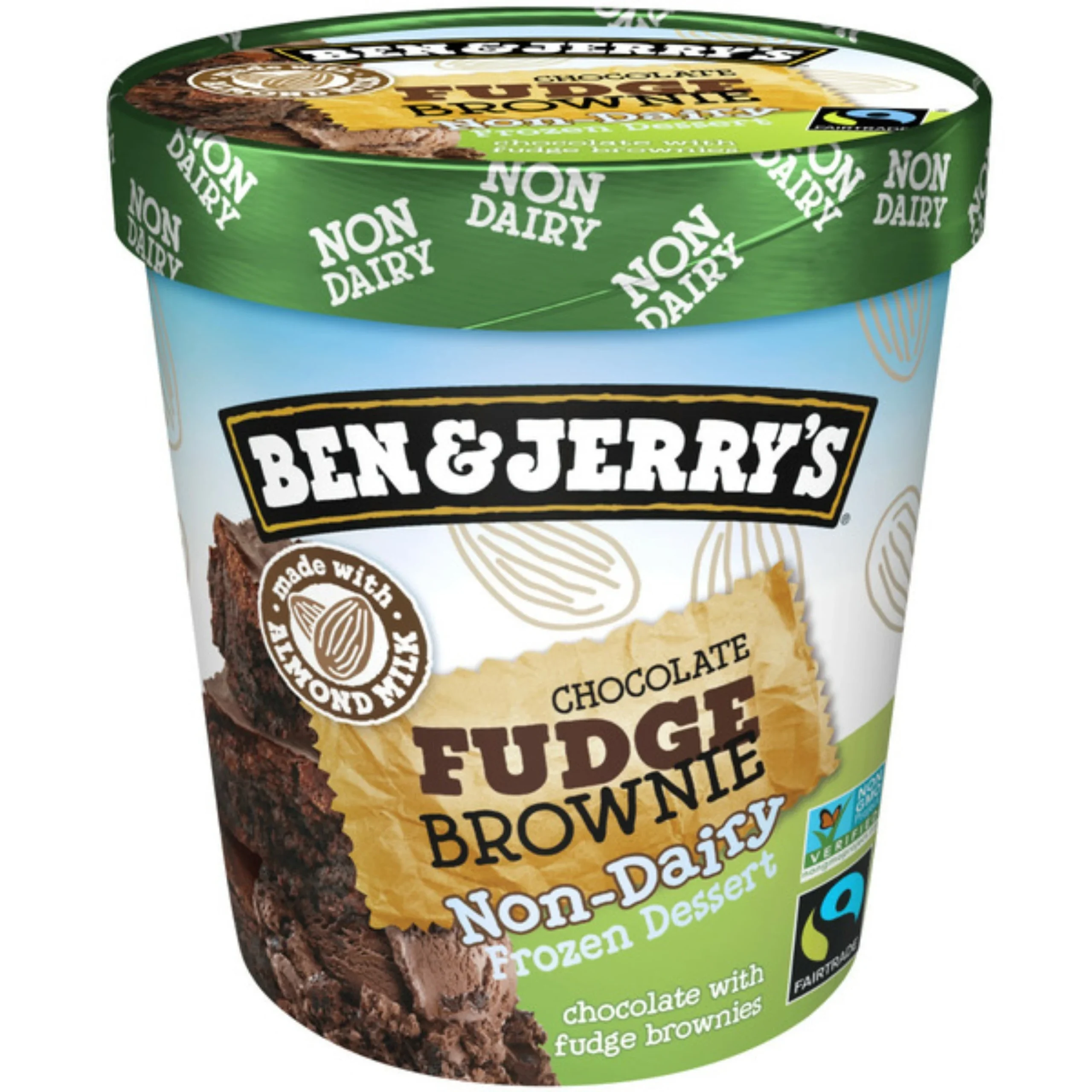 Ice Cream, Hard Serve, Non-Dairy, Chocolate Fudge Brownie, 1 Ounce,8 - 16 FLUID