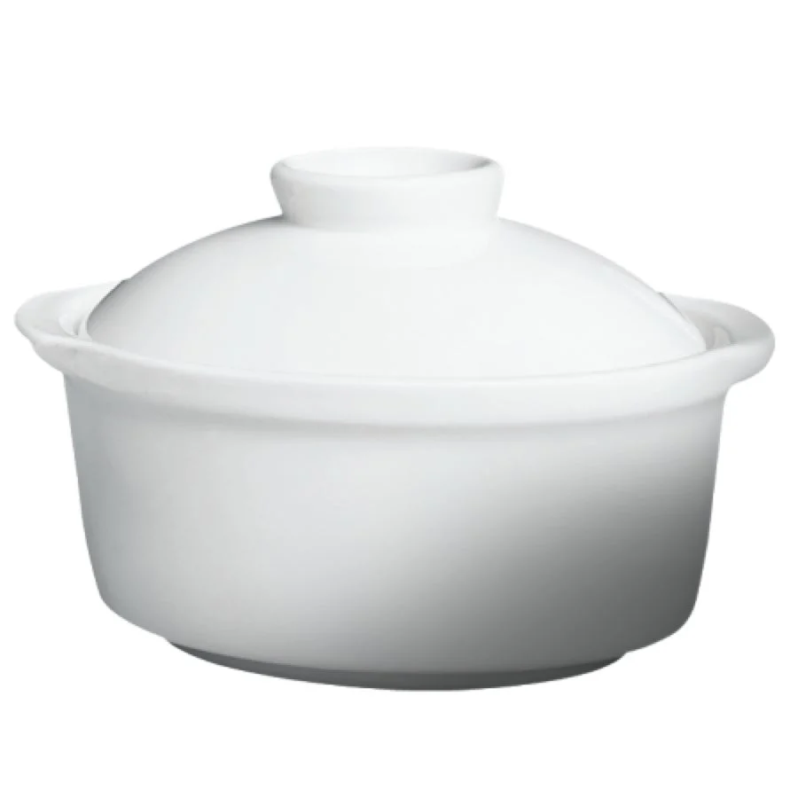 Toureens, Soup, 9 Ounce, White, Porcelain, with Lid,8 - 4 COUNT