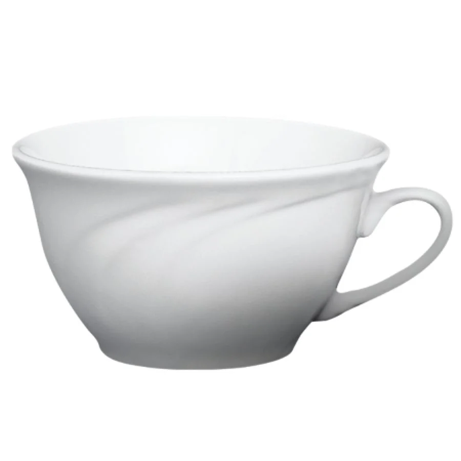Cups, 8 Ounce, White, Porcelain,6 - 6 COUNT