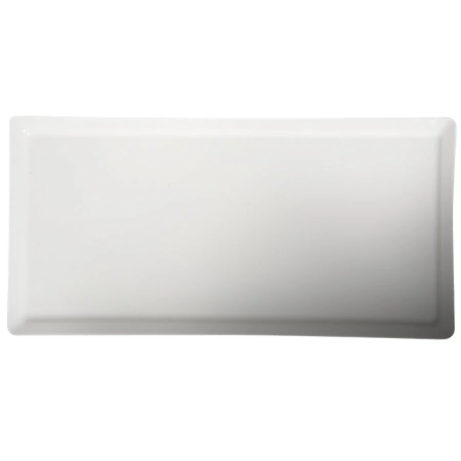 Plates, 13.50 x 6.63 Inch, White, Porcelain, Rectangular,6 - 2 COUNT