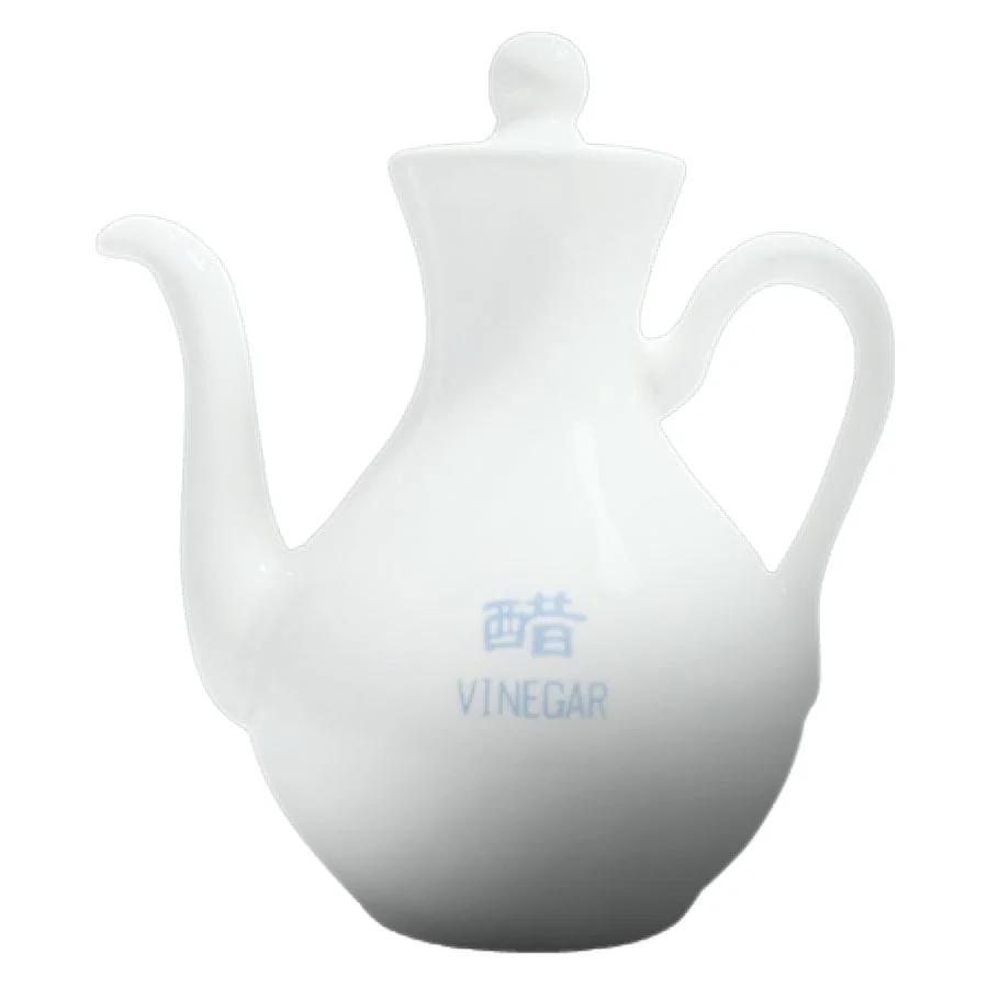 Pots, Vinegar, 5 Ounce, White, Porcelain,8 - 6 COUNT