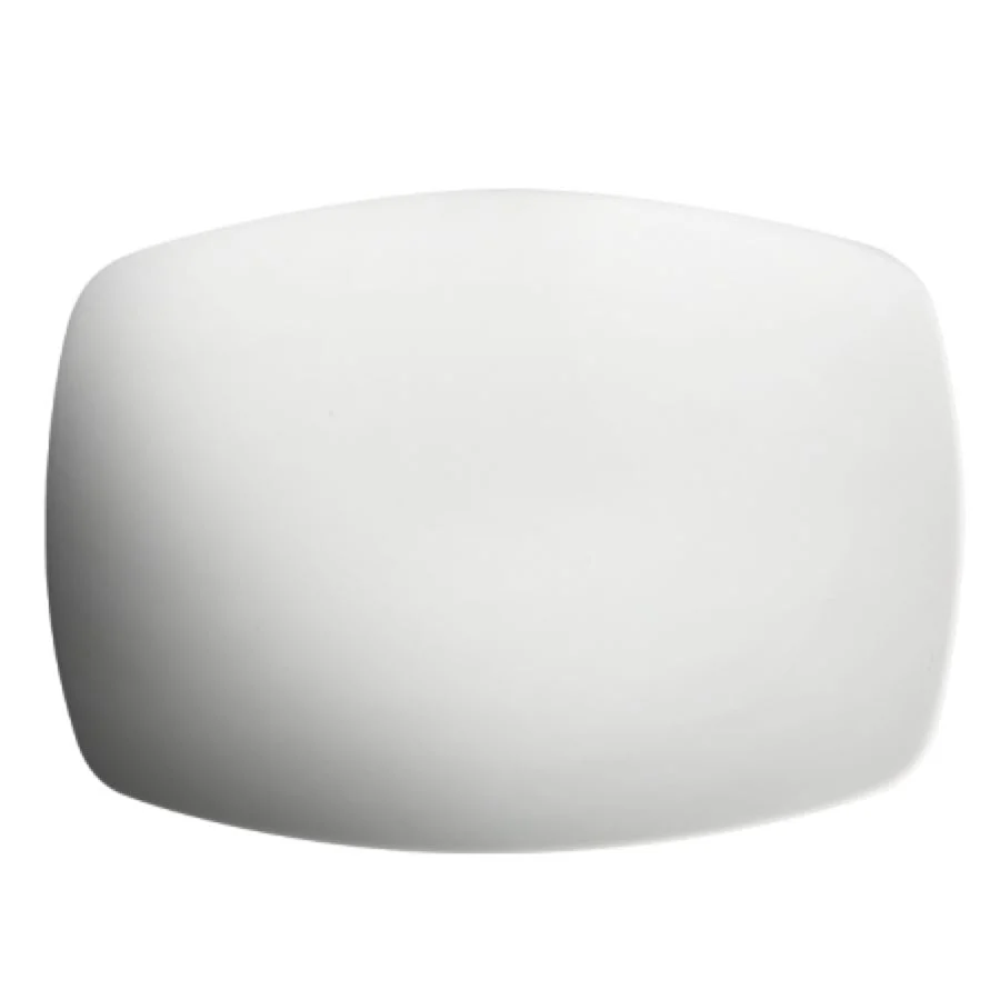 Platters, Coupe, 12 Inch, White, Porcelain, Rectangular,9 - 2 COUNT