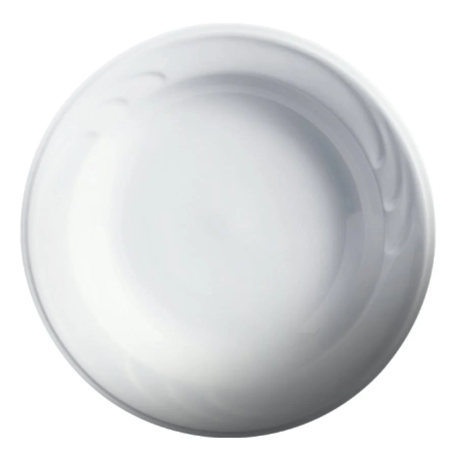 Plates, Soup, 9 Inch, White, Porcelain,4 - 6 COUNT