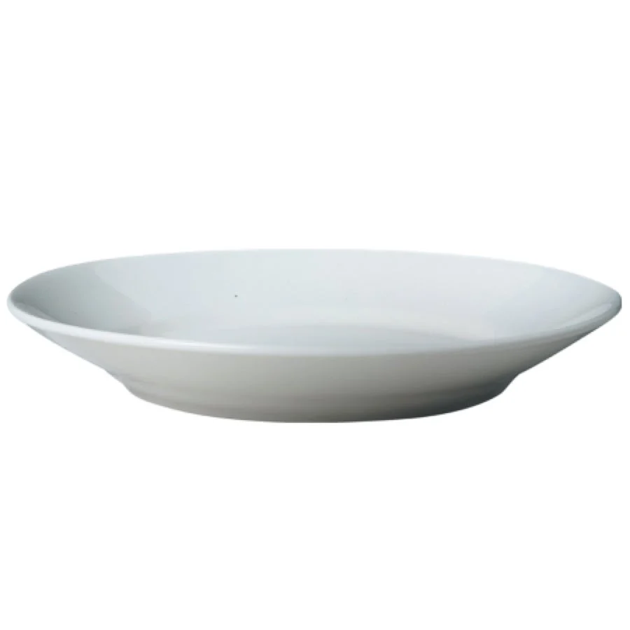 Plates, V Type, 12 Inch, White, Porcelain,6 - 2 COUNT