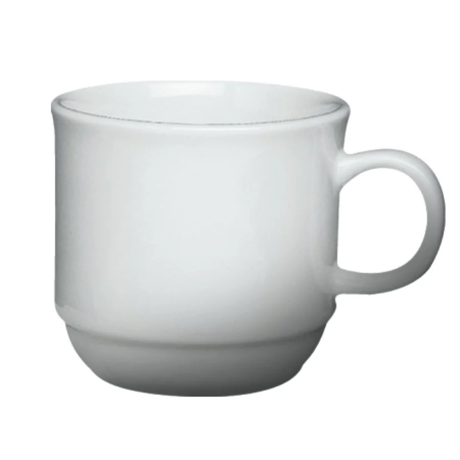 Cups, 5 Ounce, White, Porcelain,8 - 6 COUNT