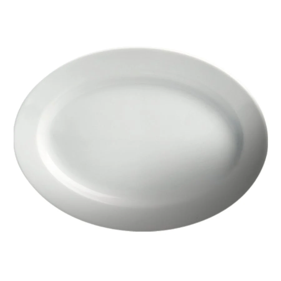 Platters, 10.50 Inch, White, Porcelain, Oval,6 - 4 COUNT