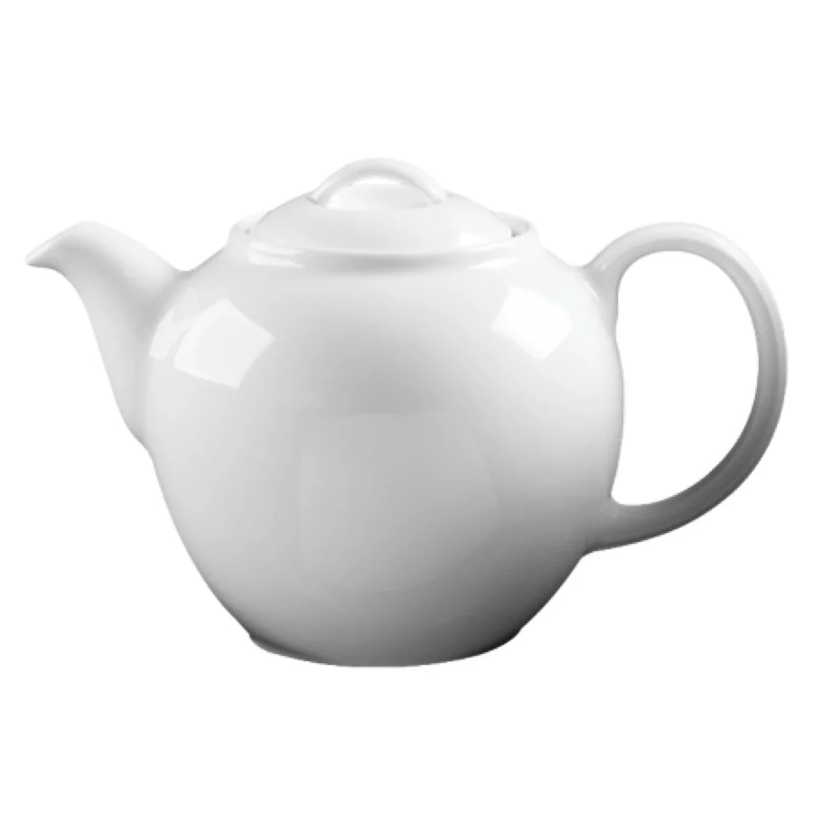 Pots, Tea, 18 Once, White, Porcelain,12 - 2 COUNT