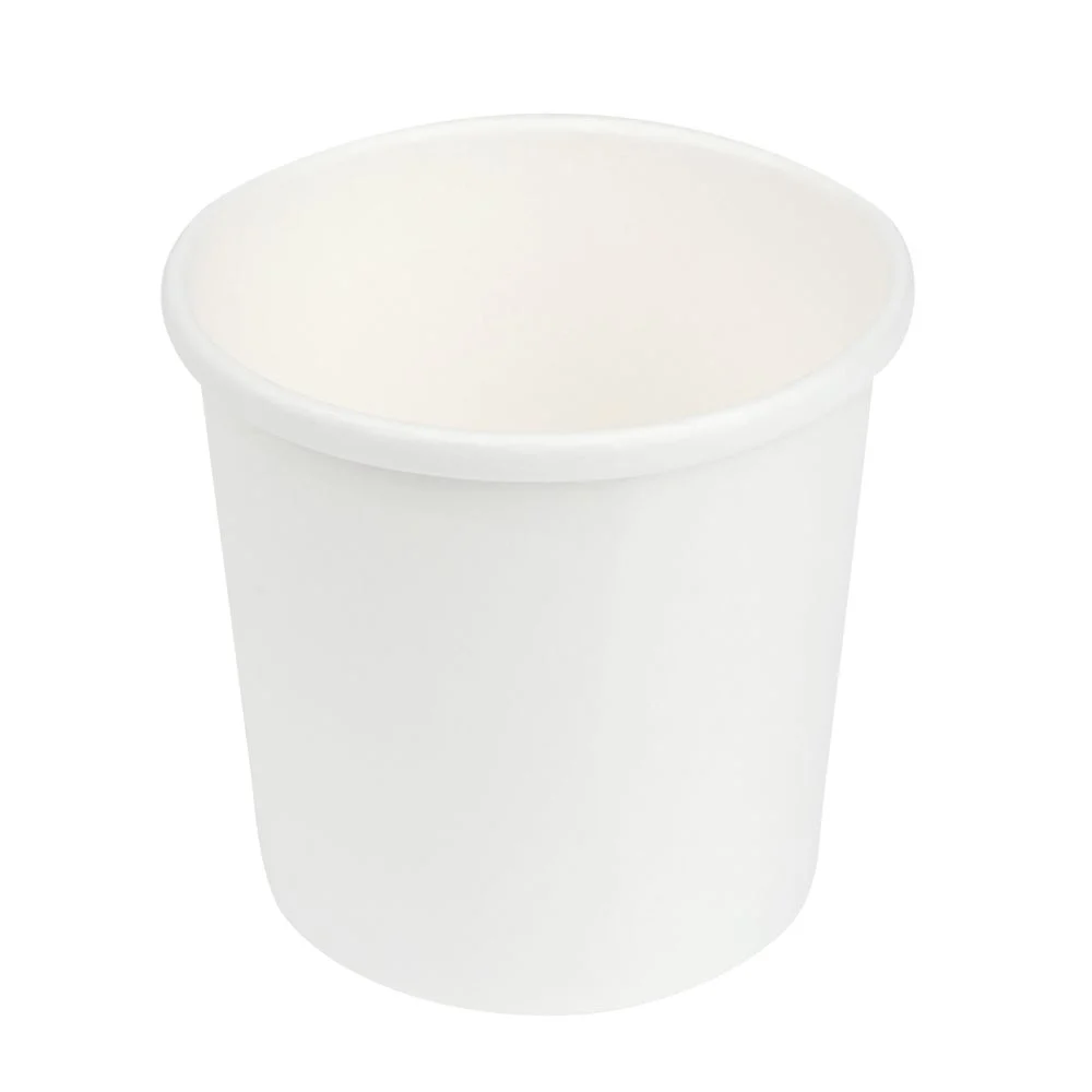 Containers, Soup, 12 Ounce, Paper, White, Round, 3.5 x 3.5 x 3.5 Inch,1 - 25 COUNT