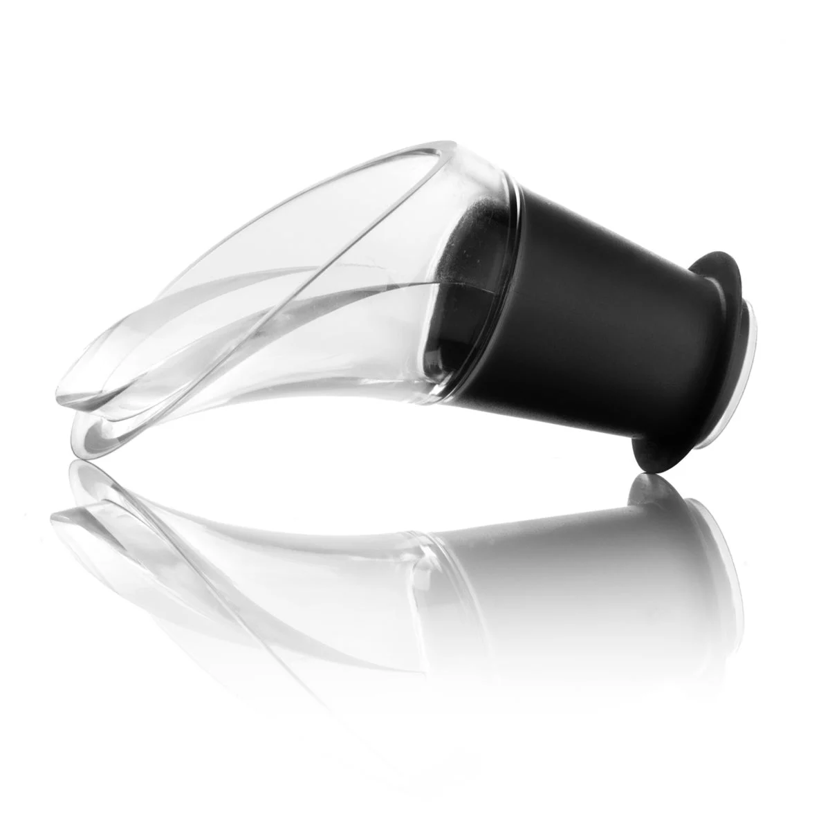 Pourers, Wine, Crystal & Black,12 - 2 COUNT