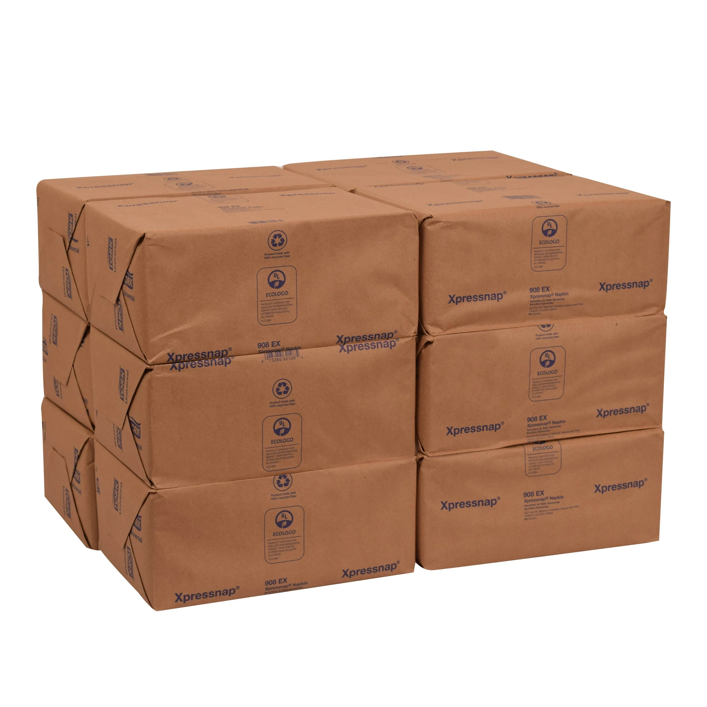 Napkins, Interfolded Dispenser, 1-Ply, Natural, 13 x 8.5 Inch,12 - 500 COUNT