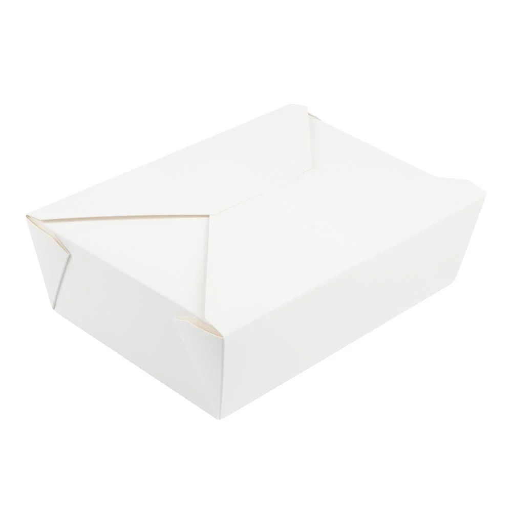 Containers, Take-Out, 71 Ounce, Paper, White, Rectangular, 8.5 x 6.25 x 2.5 Inch,1 - 200 COUNT