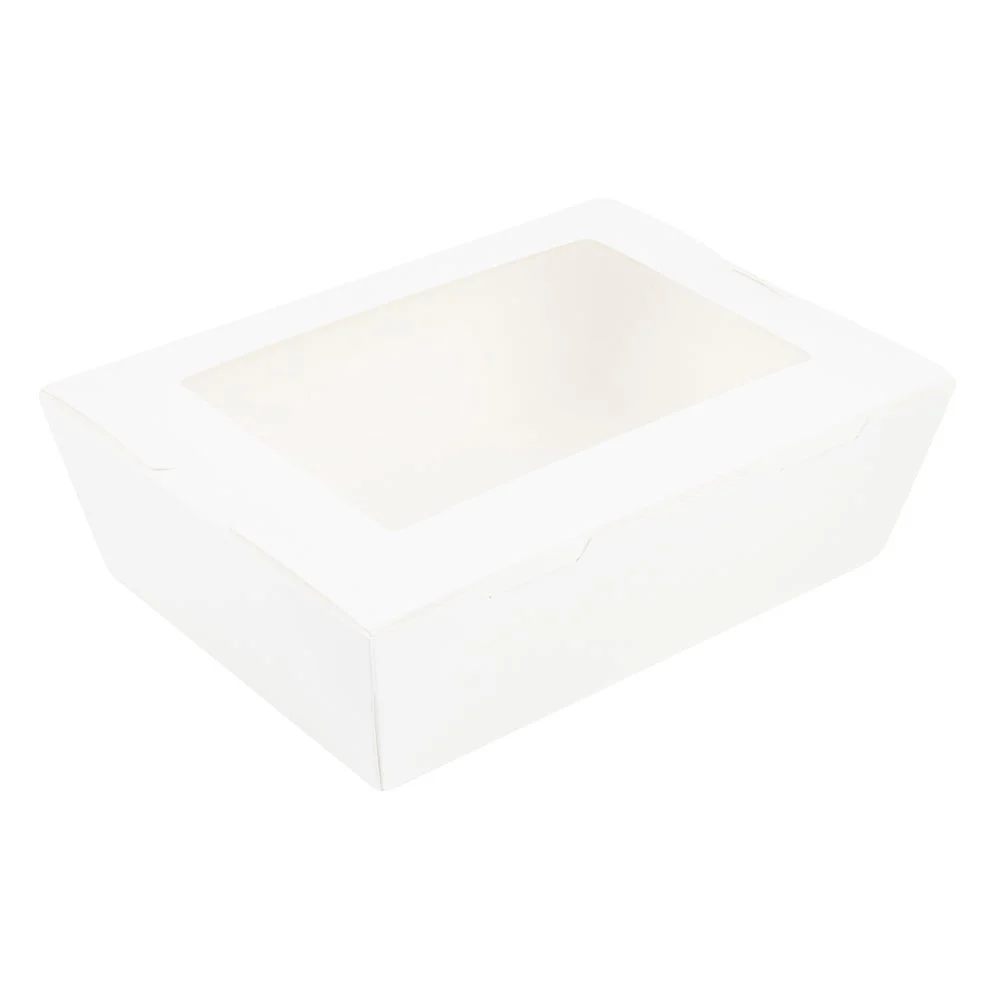 Containers, Take-Out, 71 Ounce, Paper, White, 8.75 x 6.5 x 2.5 Inch, with Hinge Lock,1 - 200 COUNT