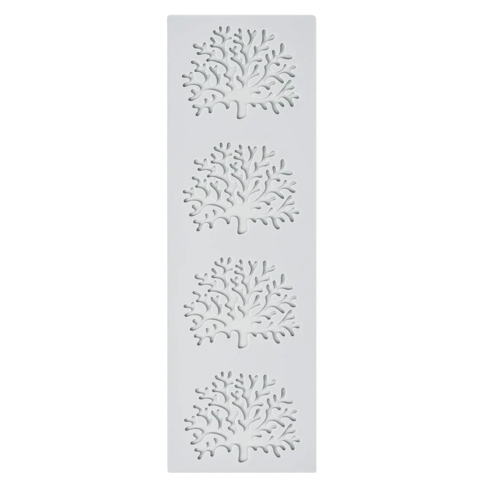 Mats, Fondant Impression, Coral Design, Silicone, Gray,1 - 1 EACH