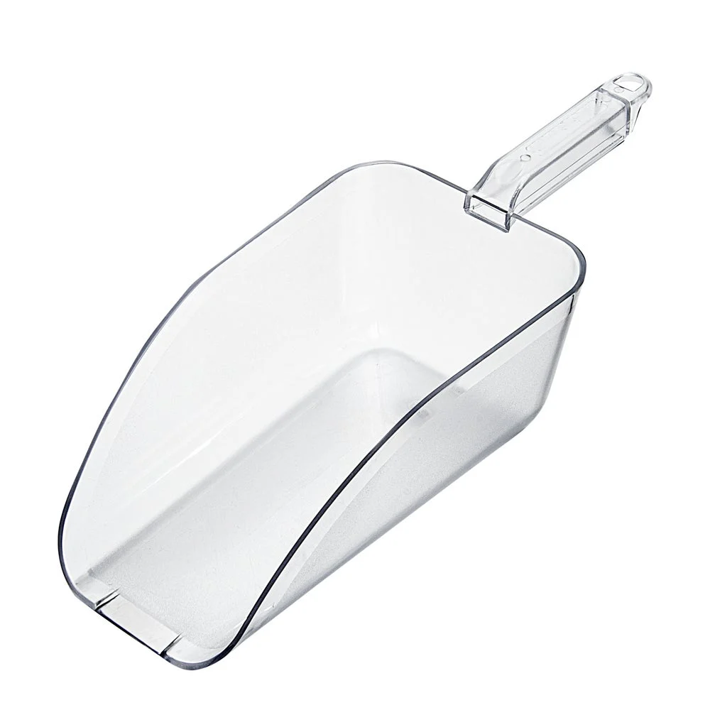 Ice Scoop, 64 Ounce, Plastic, Clear, 15.75 x 5.75 x 4.25 Inch,1 - 1 EACH