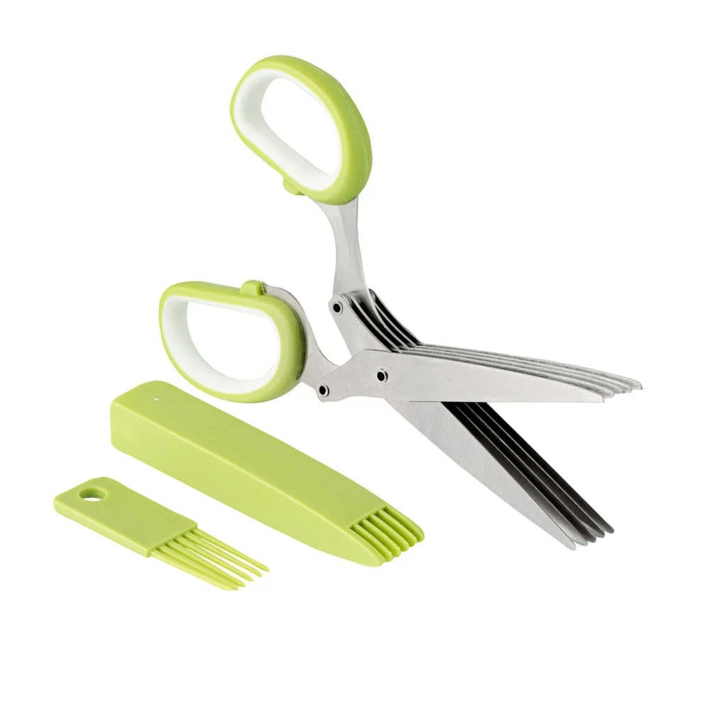 Scissors, Herb, 7.5 Inch, Stainless Steel, with 5 Blades,1 - 1 EACH