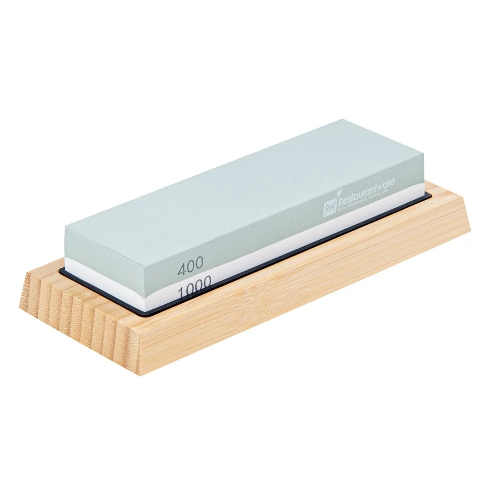 Sharpener Set, Knife, Two-Sided, 400 & 1000 Grit, with Non-Slip Base,1 - 1 EACH