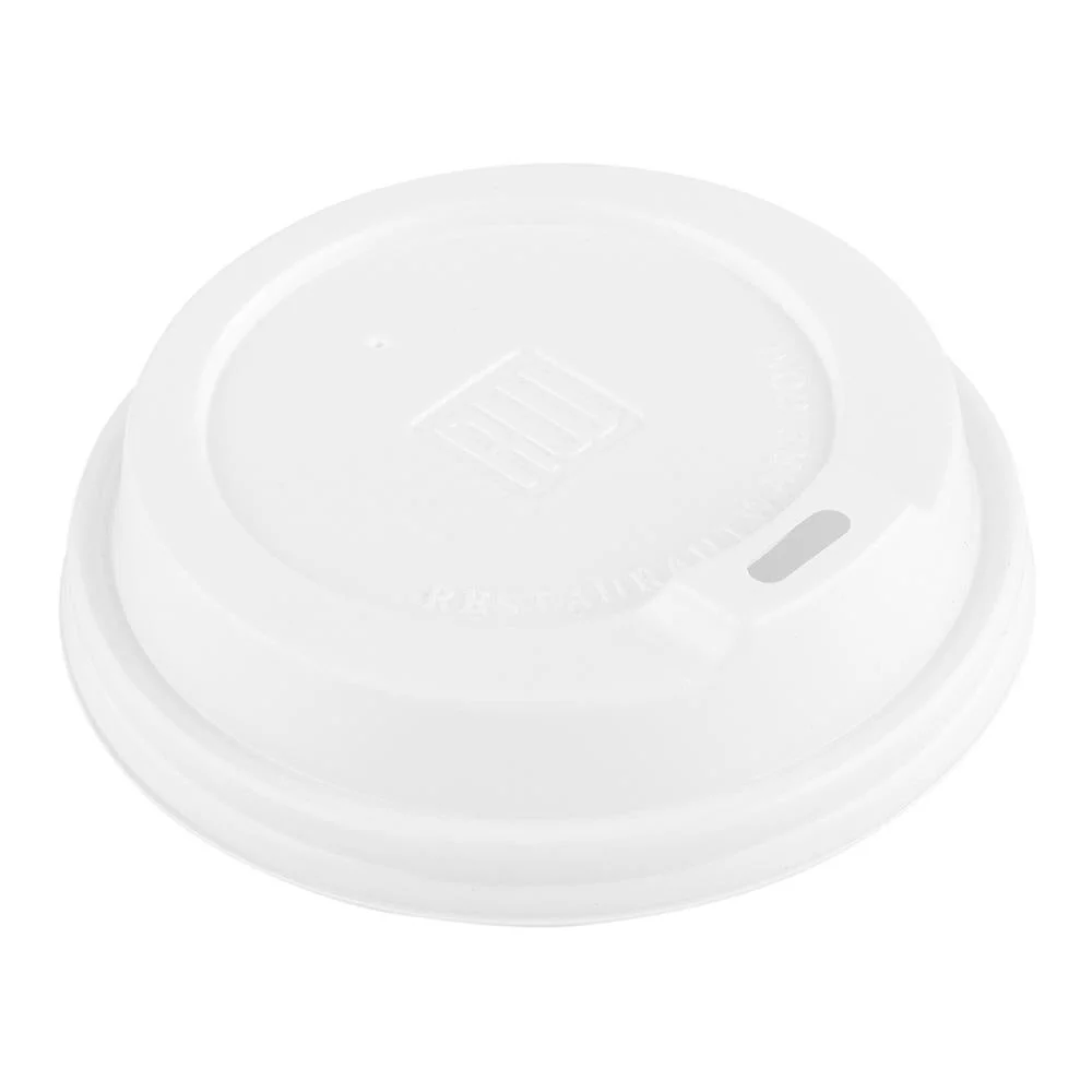 Lids, Coffee Cup, Plastic, White, for 8/12/16/20 Ounce Cups,1 - 25 COUNT