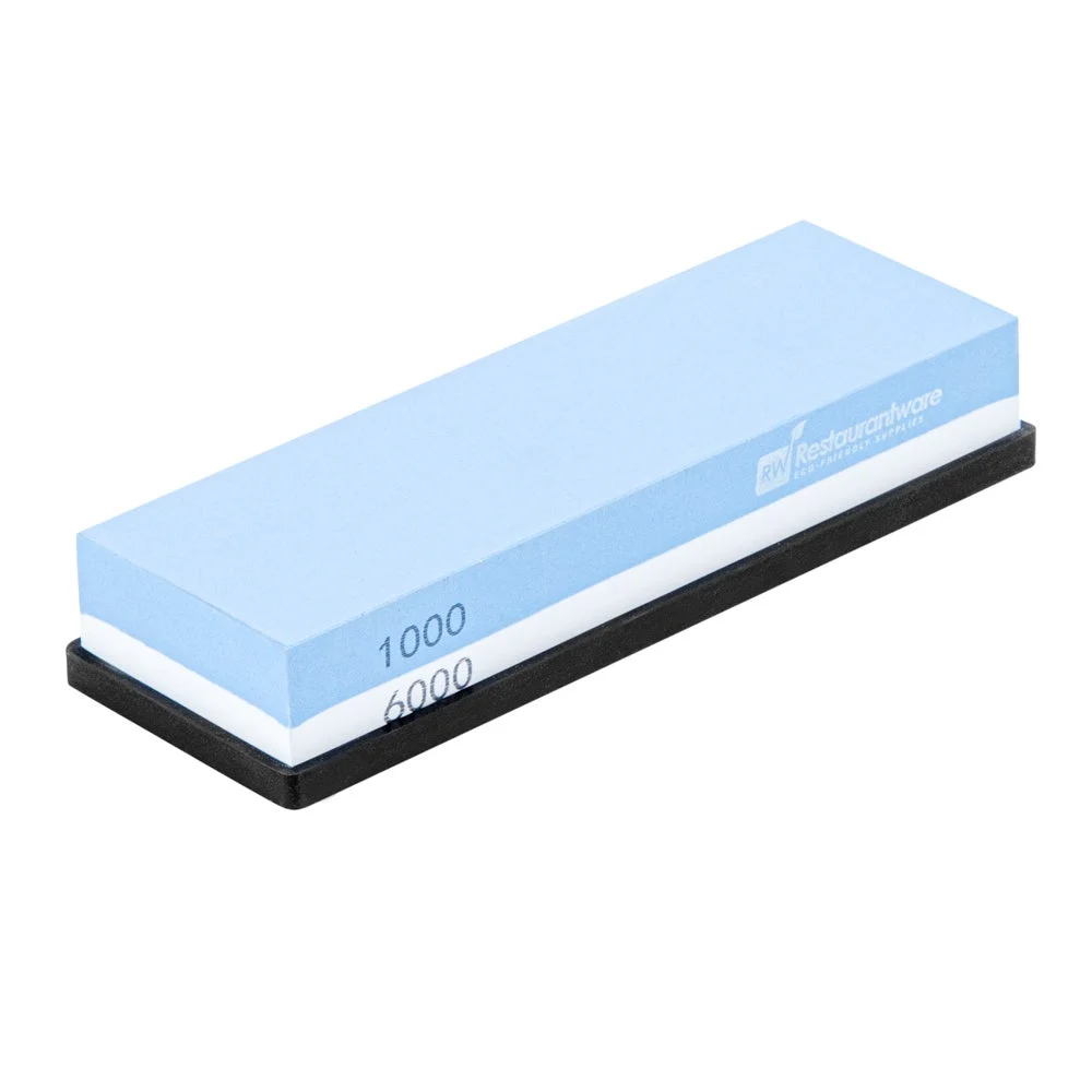 Sharpener Set, Knife, Two-Sided, 1000 & 6000 Grit, with Non-Slip Base,1 - 1 EACH