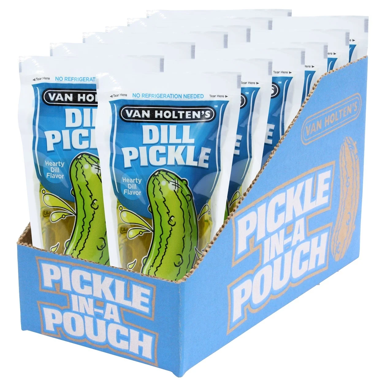 Pickles, Whole, Dill, Jumbo, Individually Wrapped,12 - 1 COUNT