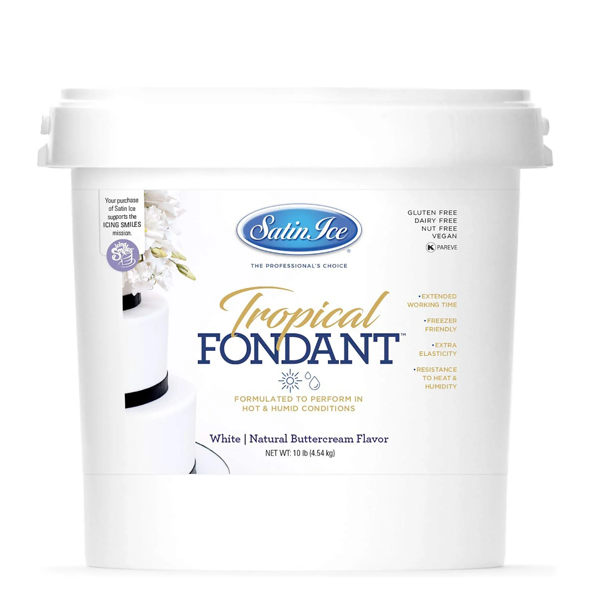 Fondant, Tropical, White Buttercream,1 - 10 POUND