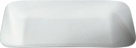 Platters, Porcelain, 10 x 6.25 Inch, Classic White, Slanted Rectangular,6 - 4 COUNT