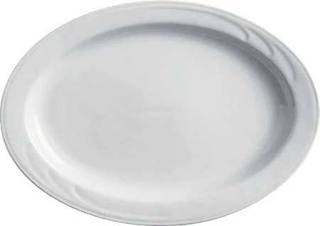 Platters, Porcelain, 9.25 Inch, Classic White, Oval,4 - 6 COUNT
