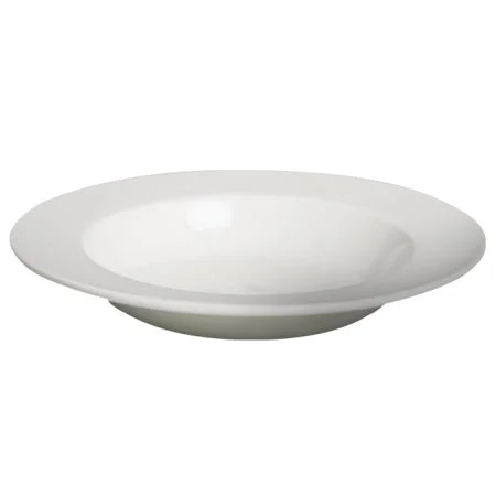 Plates, Soup, Porcelain, 8.75 Inch, Classic White,6 - 4 COUNT